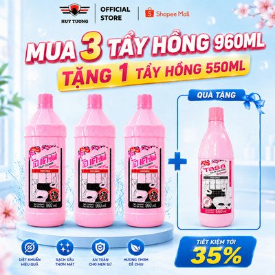 Nước Tẩy Gạch Xi Măng TGSA Super Cleaner Pink 960ml,Tẩy Hồng Nhà Tắm, Tẩy Bồn Cầu Toilet