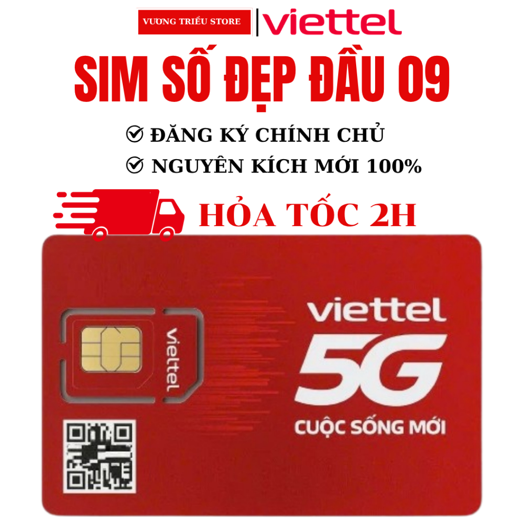 [SIM SỐ SIÊU ĐẸP] SIM Viettel 5G Đầu 09X Đăng Ký Chính Chủ Nguyên Kích ĐK Gói  SD125T 5G135N