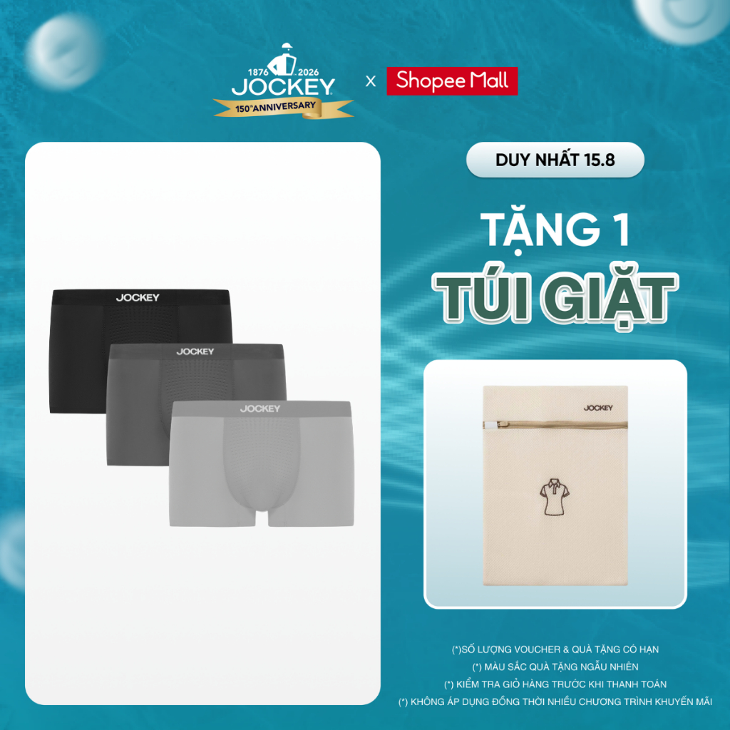 Combo 3 Quần Lót Nam Thun Lạnh Jockey Trunk Không Đường May Thoáng Khí - J4049