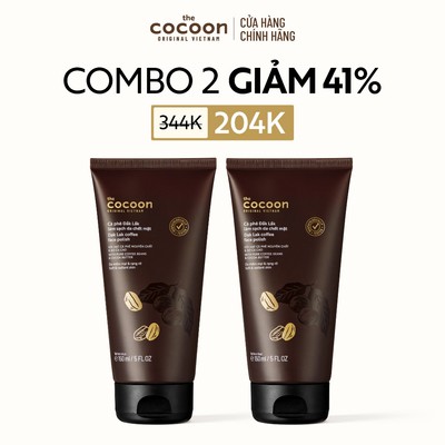 [MUA 2 GIẢM 41%] Combo 2 Tẩy da chết mặt cà phê Đắk Lắk Cocoon cho làn da mềm mại & rạng rỡ 150ml