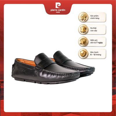 Giày lười nam Pierre Cardin chất liệu da bò thật mềm mại, đế cao su chống trượt, đi nhẹ êm chân - mã 803