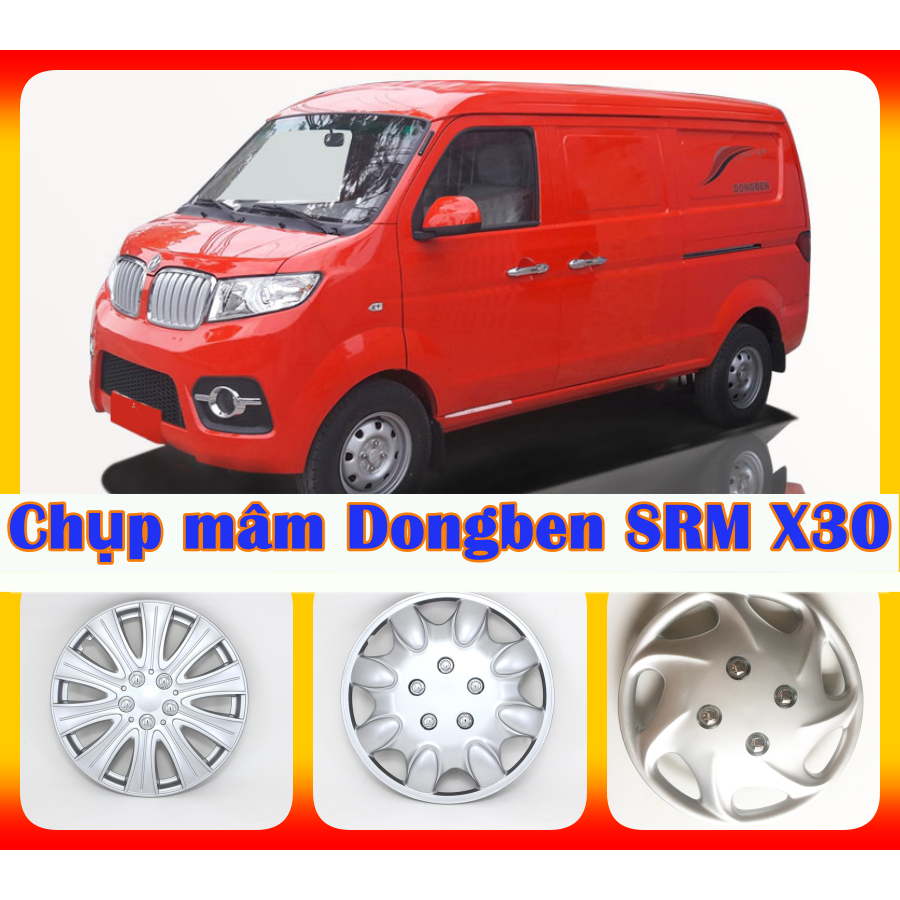 Ốp mâm R13 inch ( lazang) chụp mâm bánh xe tải DONGBEN SRM VAN X30 V3 V5 giả vành đúc dày đẹp ( có b