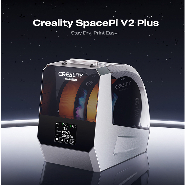Máy sấy sợi nhựa loại 1 và 2 cuộn Creality Space Pi V2 Filament Dryer & Space Pi V2 Plus Filament Dr