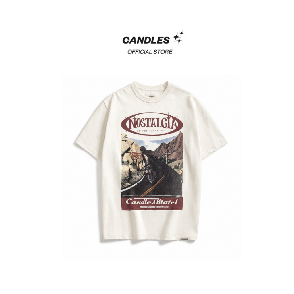 Áo Thun Candles Motel Oversize Tee Unisex