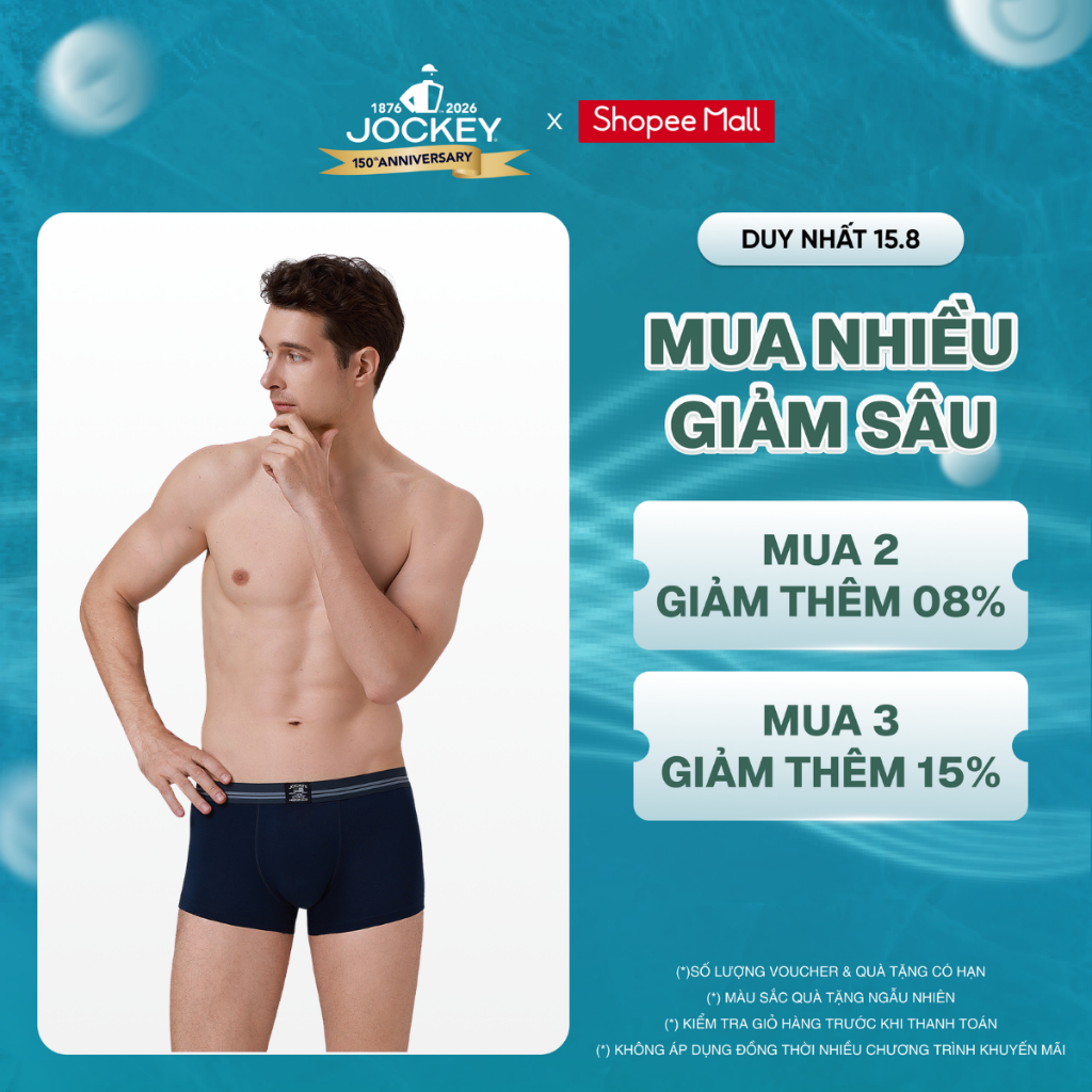 Quần lót modal nam Jockey dáng trunk - J0062