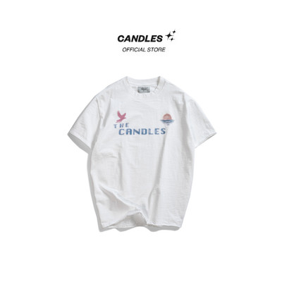 Áo Thun Slub Cotton Candles Afterglow Oversized Tee Unisex