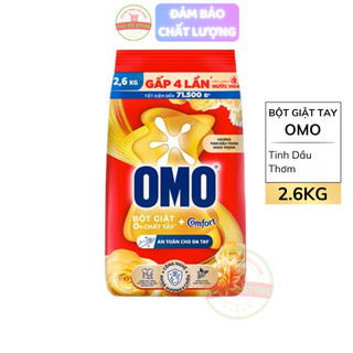 Bột Giặt Tay OMO Comfort Vàng Tinh Dầu Thơm - Túi 2.6KG