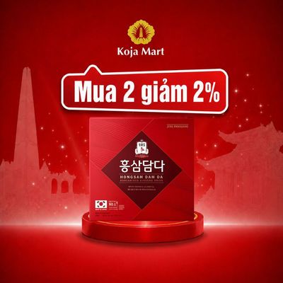 Nước Hồng Sâm Hàn Quốc KGC Jung Kwan Jang Dam Da Hộp 30 Gói x 50Ml