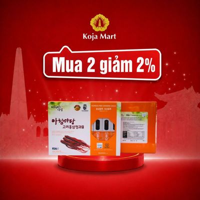 Hồng Sâm Củ Tẩm Mật Ong Hàn Quốc GeumSan 300g 8 Củ Jung Kian