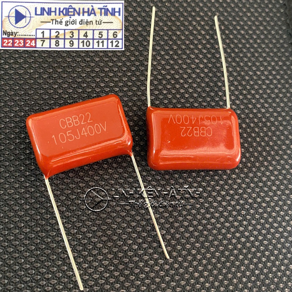Túi 15 cái TỤ CBB 105J 400V 105K 400V 105J400V  --CE3-CE4