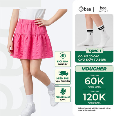 Chân Váy Bé Gái Vải Kate Xòe Có Quần Trong In Họa Tiết (1 -10 tuổi ) Baababy CV10N