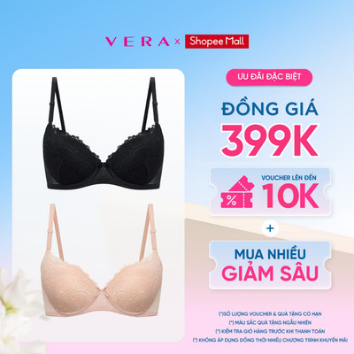 COMBO 2 Áo ngực cup 3/4 nữ Misaki Ren mút mỏng có gọng - M1036