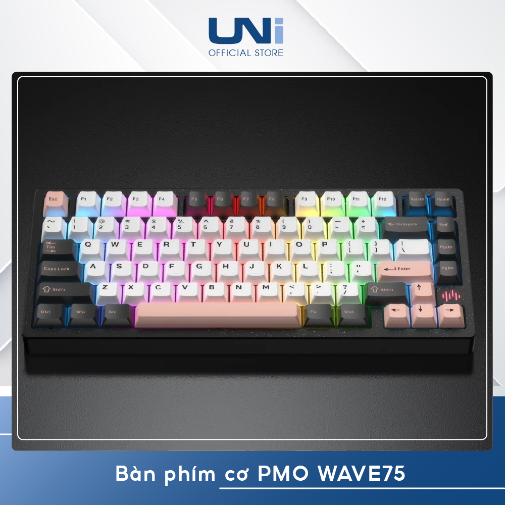 HÀNG SẴN GIAO - Bàn phím cơ PMO WAVE75 QMK – Phiên bản Pro - Pin 8000mAh – UNI OFFICIAL STORE