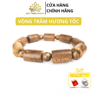 Vòng Tay Trầm Hương Trụ Trúc Trầm Tốc Việt 8/10/12/14 mm - Mộc Trầm Hương MTH
