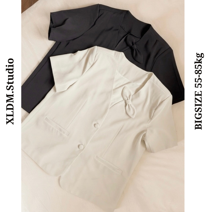 Áo blazer cộc tay BIGSIZE công sở thiết kế phong cách Hàn Quốc XLDM STUDIO ( BTC01 )