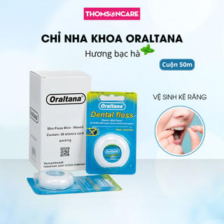 Chỉ nha khoa Oraltana - chỉ kẽ răng hương bạc hà vệ sinh răng, lấy thức ăn thừa - Hàng Việt Nam chất lượng cao