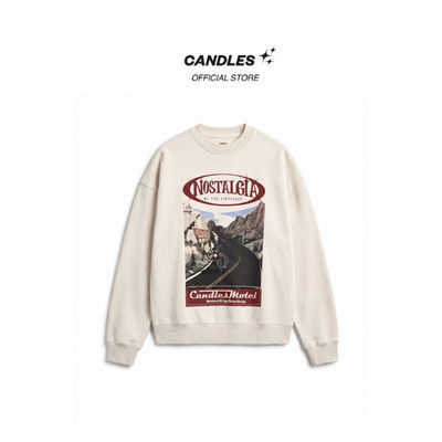Áo Nỉ Candles Motel Sweater Oversize Unisex