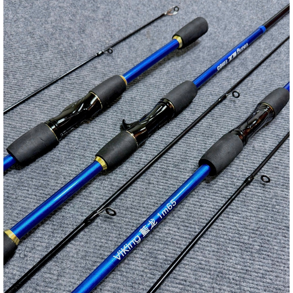 Cần Câu Lure Viking Lam Long  , Đầu Pu Chống xoắn : Độ Cứng M ,  Có Cần Ngang & Cần Đứng