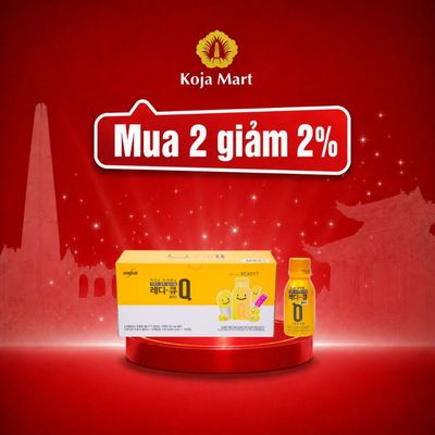 Nước uống giải rượu, thải độc gan Hàn Quốc Ready Q hộp 10 chai x 100ml Jung Kwan Jang