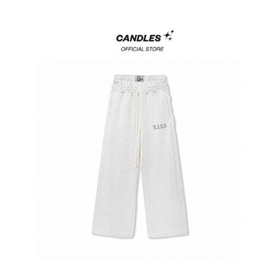 Quần Nỉ Chân Cua Candles Multipatch Straight Unisex