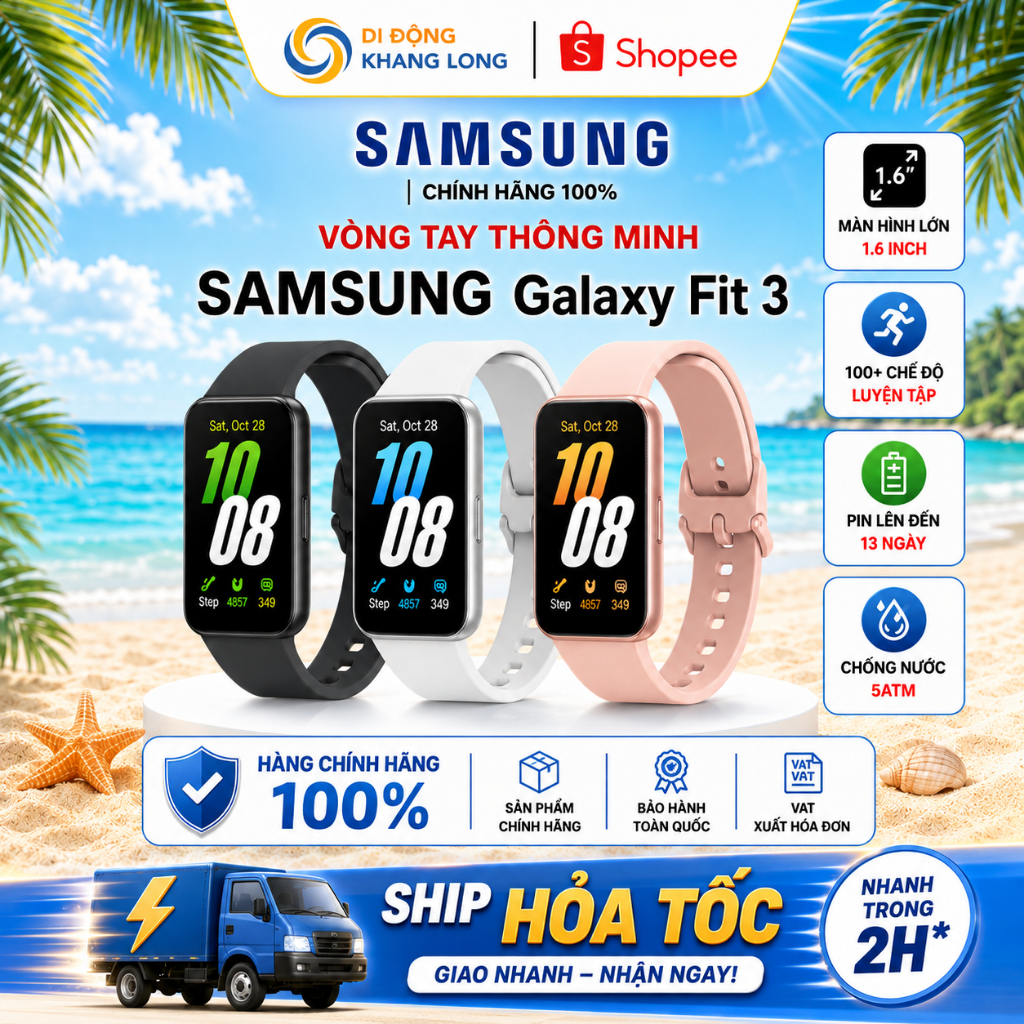 Vòng tay thông minh Samsung Galaxy Fit3 | FIT 3 - Samsung Chính Hãng
