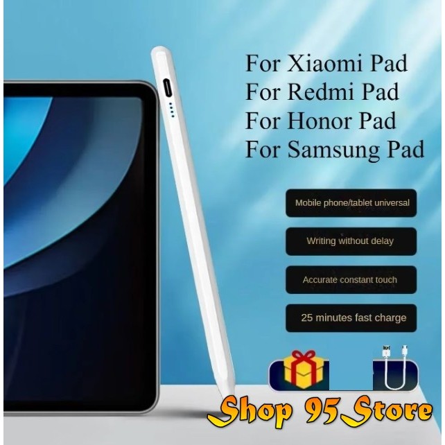 Bút cảm ứng thông minh Stylus cho Xiaomi Pad 5 6 7 8 11.2"  ,Redmi Pad SE , Pad 2 se 9.7