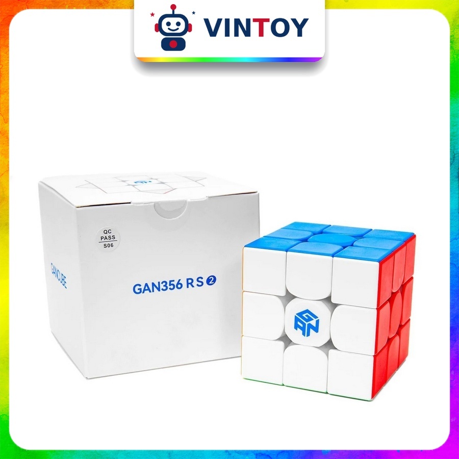 [V2] Rubik Gan 356 RS2 3x3 Stickerless Rubic Gan356 RS V2 Rubic 3 Tầng Cao Cấp 3x3x3 Đồ Chơi Trí Tuệ