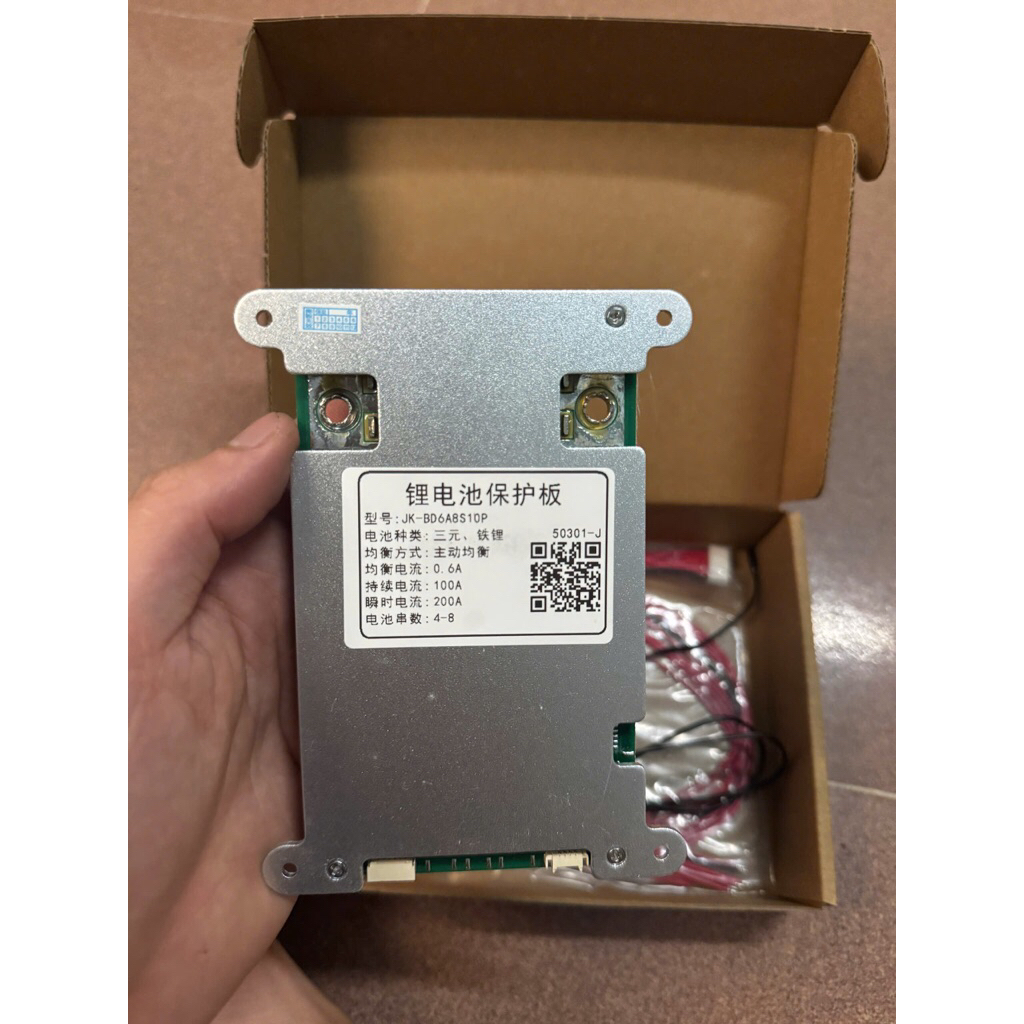 Mạch BMS JK 100A cân 0.6 ( 4-8s) chính hãng mới 100% dành cho hệ 12v và 24vol ( Tặng Kèm Nút Nguồn )