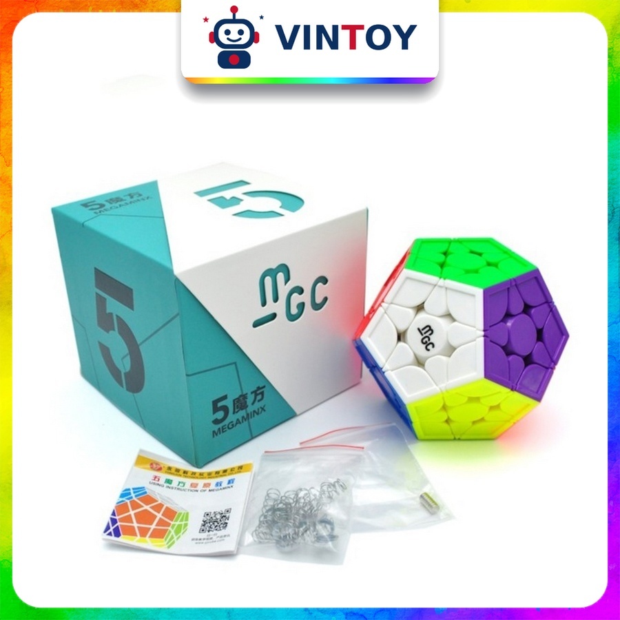 Rubik Megaminx YJ MGC Megaminx M Rubic Biến Thể 12 Mặt Nam Châm Đồ Chơi Trí Tuệ Trẻ Em