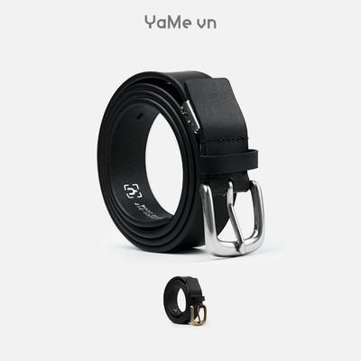 Thắt Lưng Bản Nhỏ Da Bò Mịn Lì Retro Khóa Kim #Y2010 170 2625068 |YaMe|