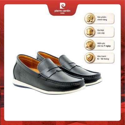 [NEW] Giày lười nam tăng chiều cao Pierre Cardin (+7cm) da bò thật, 2 lớp lót da thật - mã 538