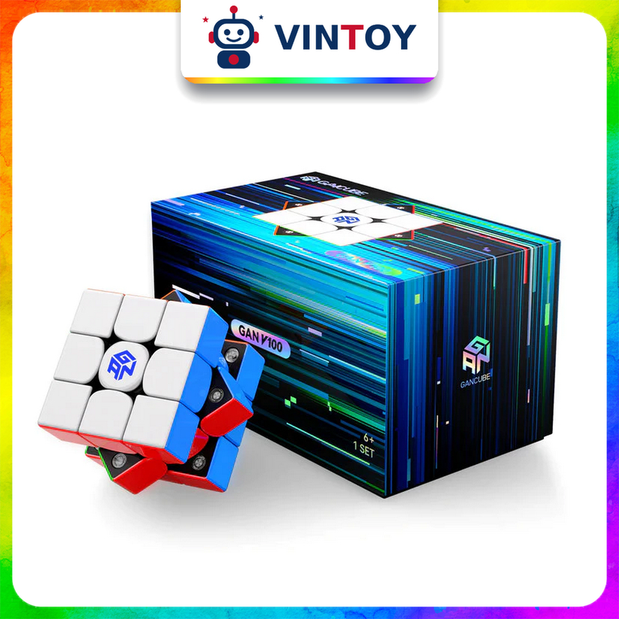 Rubik 3x3 Gan V100 Maglev Cube Flagship 2025 Rubic 3 Tầng Nam Châm Đồ Chơi Trí Tuệ Trẻ Em Tư Duy