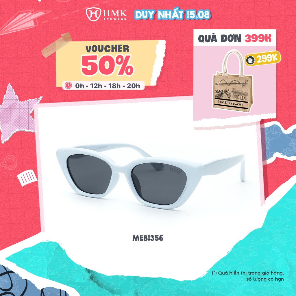 Kính Mát Cho Bé Gái HMK Eyewear Kính Phân Cực Chống Tia UV Nhựa Dẻo Nhiều Màu Dễ Thương - MEB1356