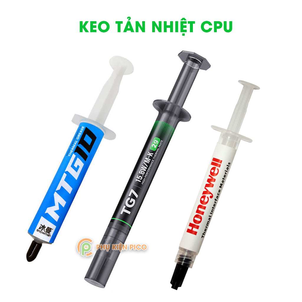 Keo tản nhiệt Thermal Grizzly Kryonaut Snowman MTG1 MTG2 MTG5 MTG10 TG7 Honeywell 7958 1 Gram - Kem 