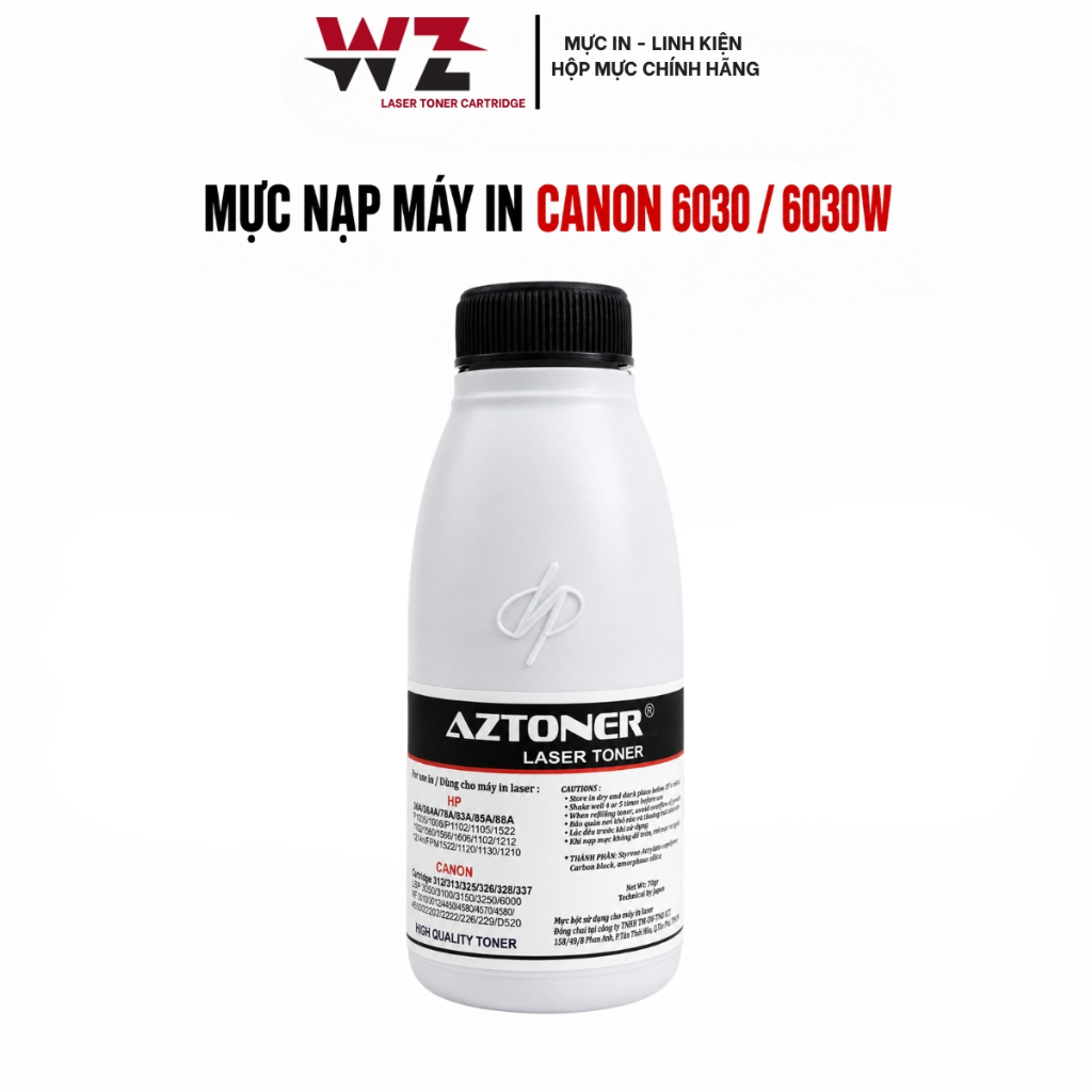 Mực nạp Canon 6030 / 6030w - 35A 36A 78A 83A 85A dùng cho máy in HP 1005/1006 - Canon 6000/6030/6230