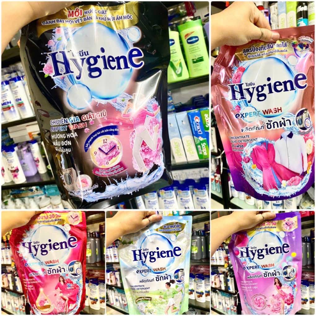 HYGIENE GIẶT - TÚI NƯỚC GIẶT HYGIENE JULY FRIENDLY SPJ FABRIC DETERGENT THÁI LAN 1800ml - ******NƯỚC