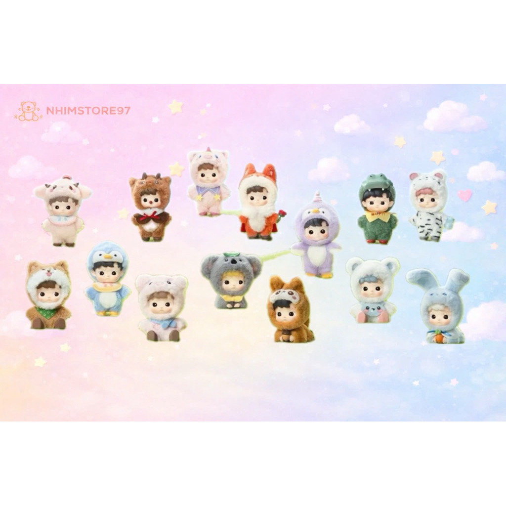 (HOẢ TỐC HN) Móc khóa bông PM Hacipupu snuggle with you check card hàng chính hãng