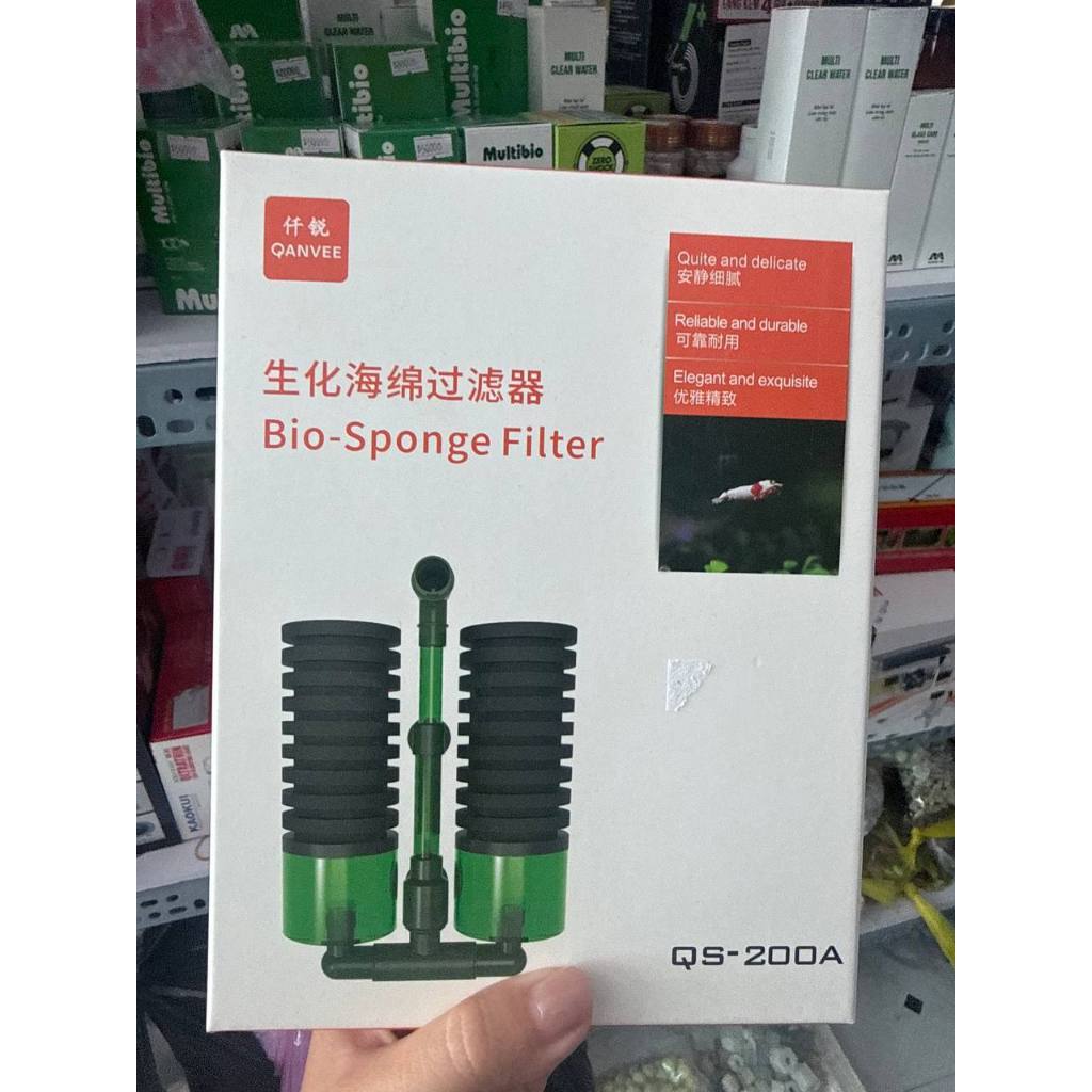 Lọc sủi vi sinh Bio QS-100A | QS-200A YU 228A | 229A ( BÔNG LỌC ĐÔI ), Có Khoang Chứa Vật Liệu Lọc