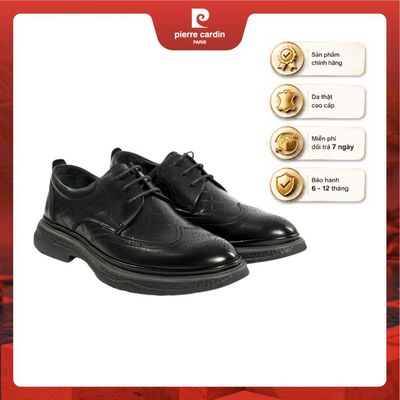 Giày thời trang Pierre Cardin Pháp da bò thật, đế cao su chống trượt, siêu nhẹ êm chân - mã 787