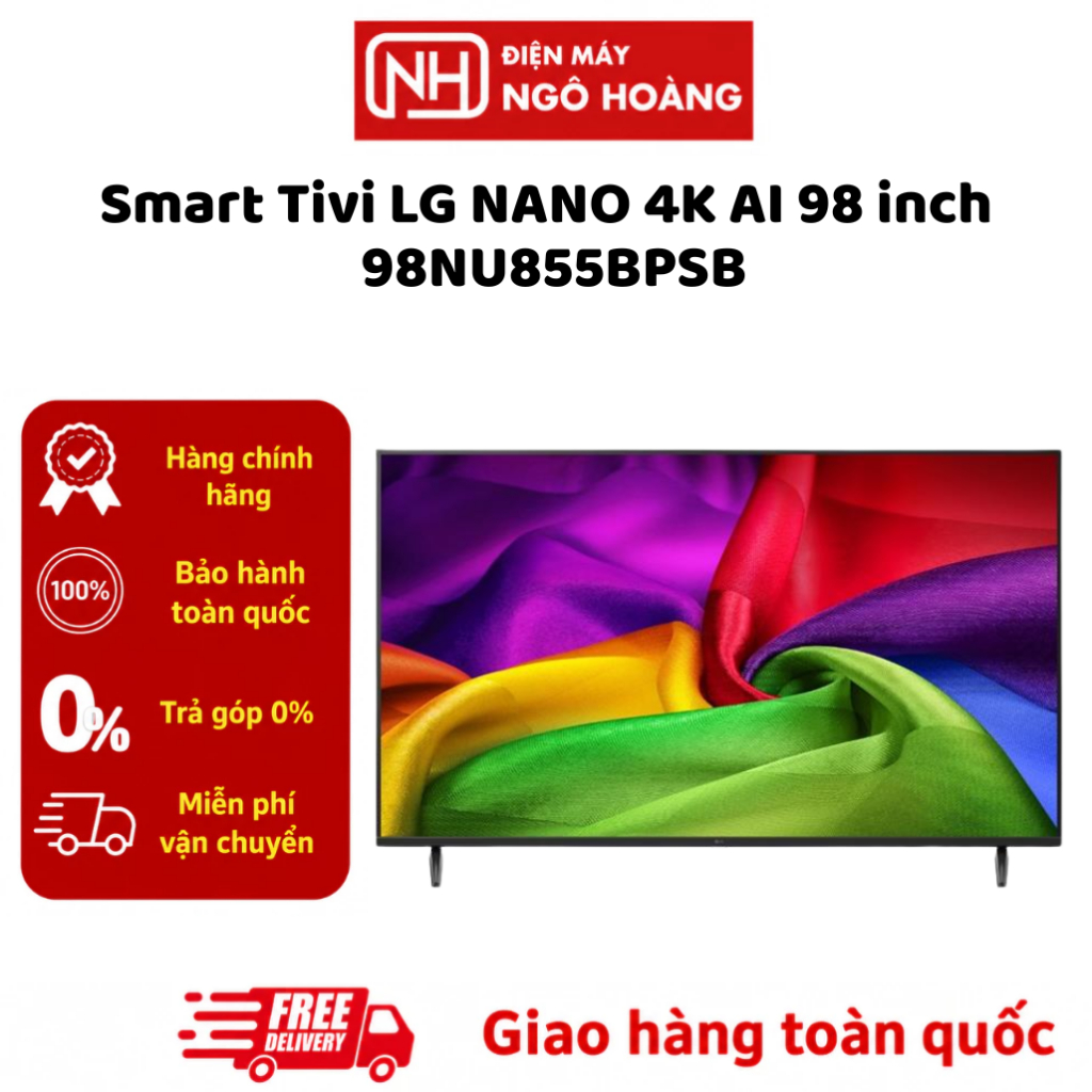 98NU855BPSB Smart Tivi LG NANO 4K AI 98 inch mẫu mới 2026