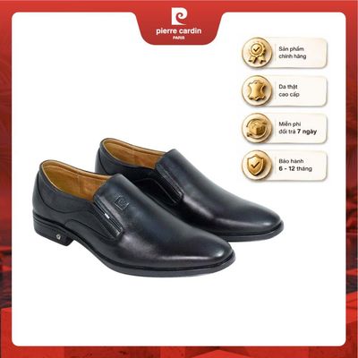 Giày tây nam Pierre Cardin Pháp chất liệu da bò thật, đế cao su cao cấp, thoáng mồ hôi - mã 784