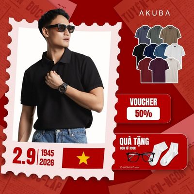 [KOL LIVE] Áo Thun Cổ Polo AKUBA Form Slimfit Chất Vải Cotton Mềm Mịn Thoáng Khí Thoáng Mát | 01HE1055