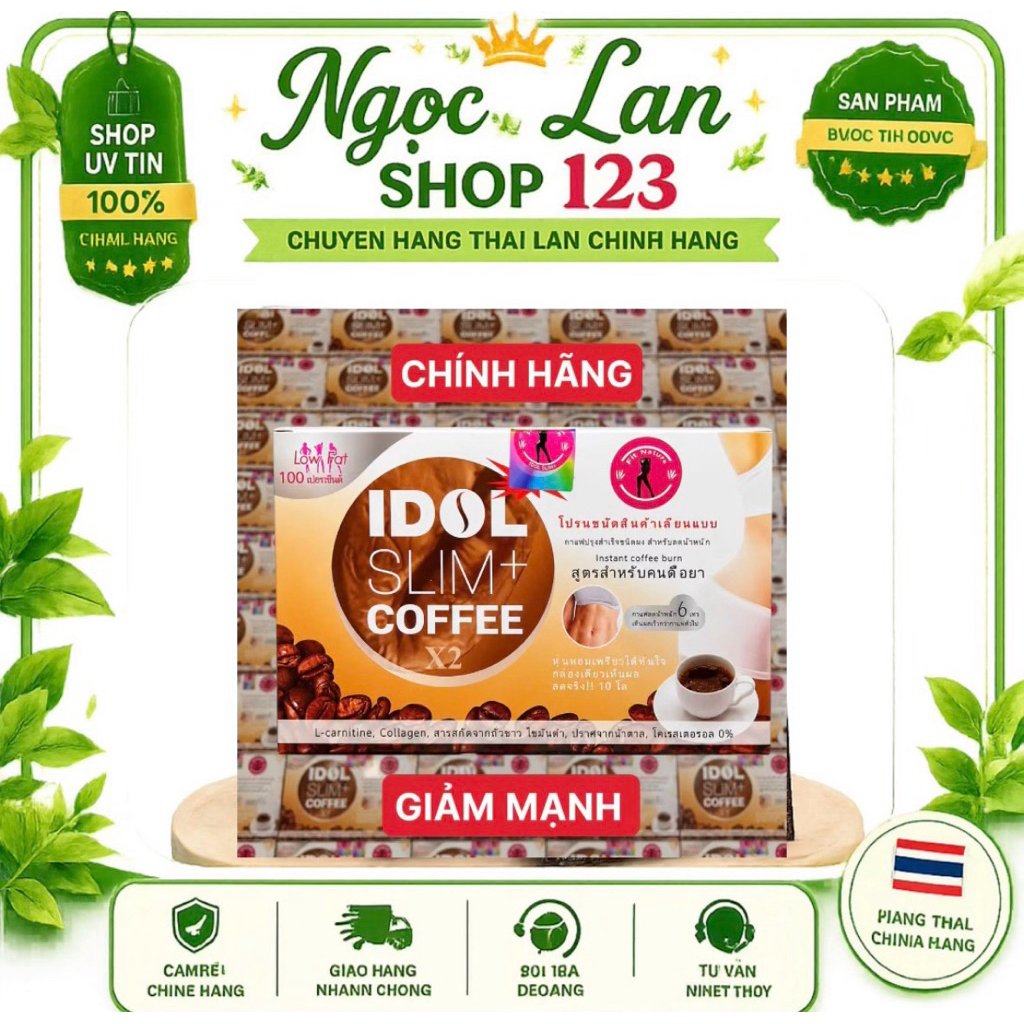 ☕ IDOL SLIM+ COFFEE X2 – CÀ PHÊ HÒA TAN THÁI LAN 🇹🇭