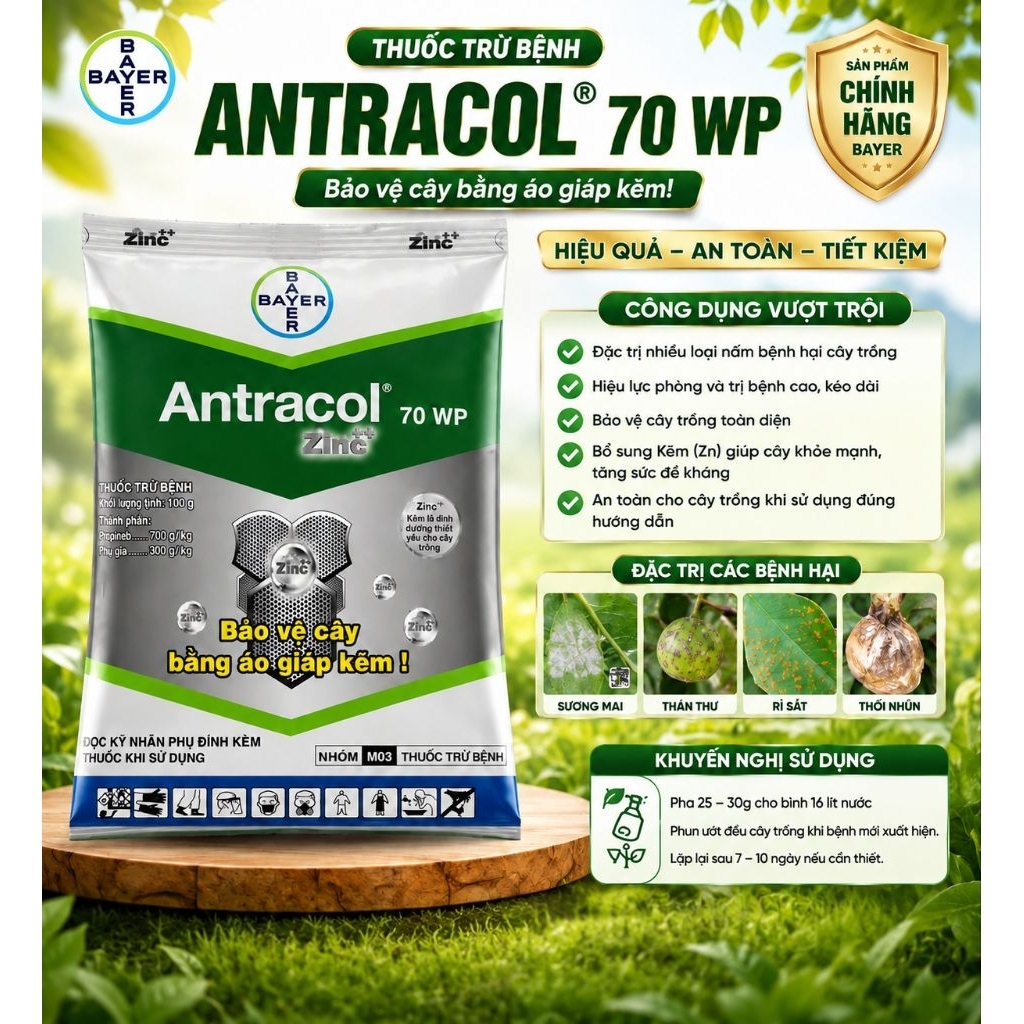 ANTRACOL 100G PHA CHO 2 BÌNH
