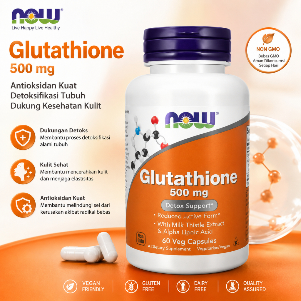 Glutathione 500mg NOW 60 viên