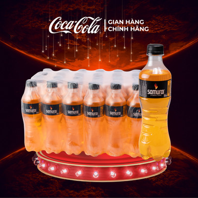 Lốc 24 Chai Nước Giải Khát Samurai Hương Cam 390ml Sale 8.8_SP