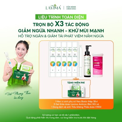[LIỆU TRÌNH NẤM NGỨA TOÀN DIỆN VIỆT PHƯƠNG THOA] Men Vi Sinh Neubiotic & Gel Phụ Khoa & DDVS LAVIMA