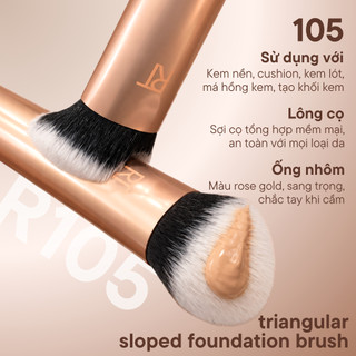 Cọ tán nền đa năng RT REAL TECHNIQUES Triangular Sloped Foundation Brush R105