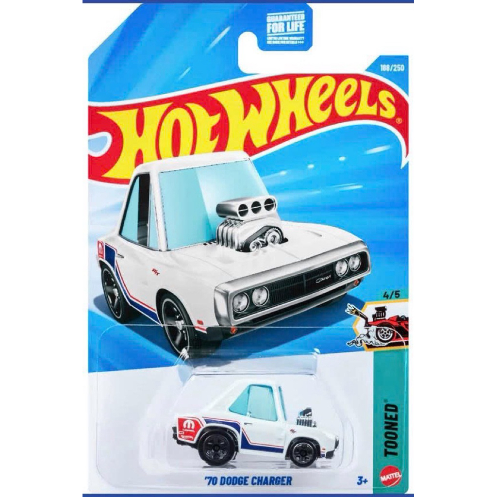 🚗 Hot Wheels ’70 Dodge Charger – HW Tooned 4/5 (Mainline)