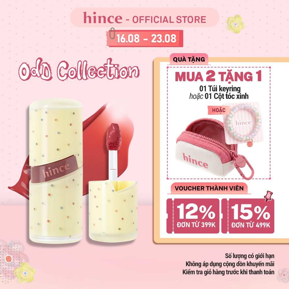 [HOT] Son gel tint căng bóng tự nhiên hince Raw Glow Gel Tint 4ml
